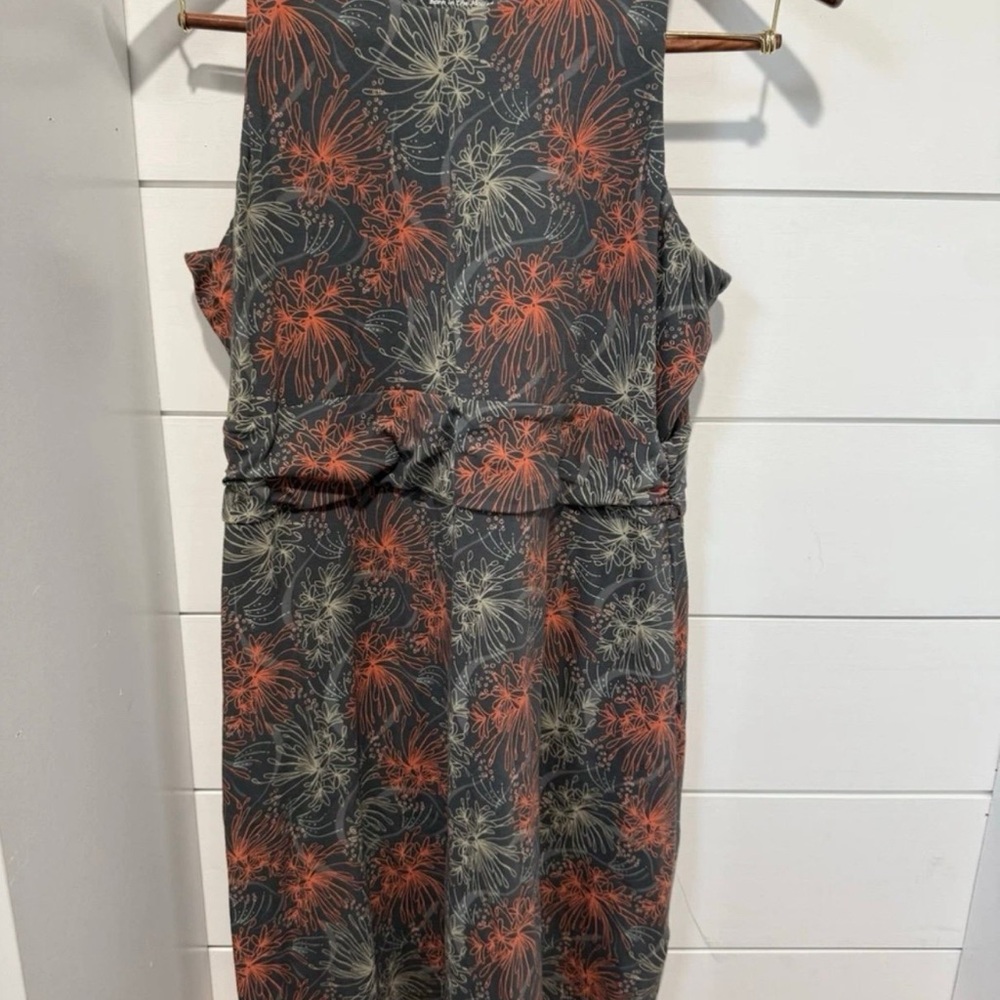 Kuhl Black and Red Floral Midi Dress